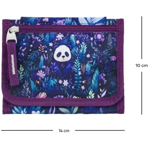 BAAGL JUNGLE PANDA Peňaženka na krk, fialová, veľkosť