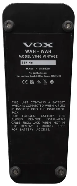 Vox V846 Vintage Wah-Wah pedál