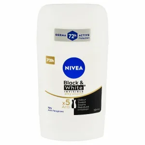 NIVEA Black & White Invisible Silky Smooth tuhý antiperspitant 50 ml
