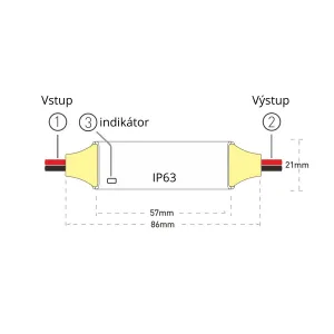 LEDprodukt LED ovládač RF8 (IP63) - nástenný