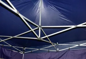 Garthen 2487 Záhradný párty stan nožnicový 3x3 m, modrý + 4 bočné steny