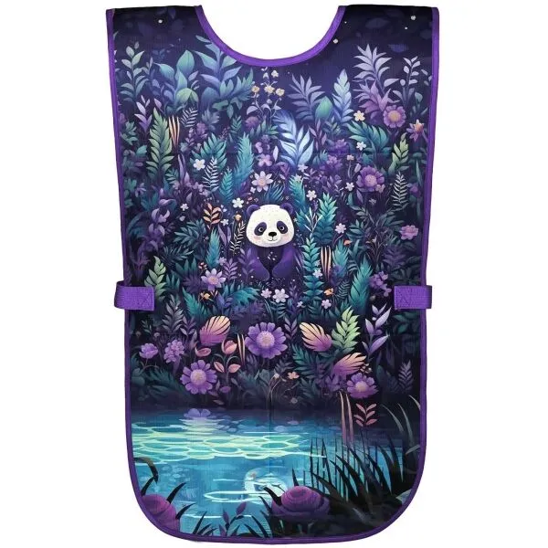 BAAGL JUNGLE PANDA Detská zástera, fialová, veľkosť