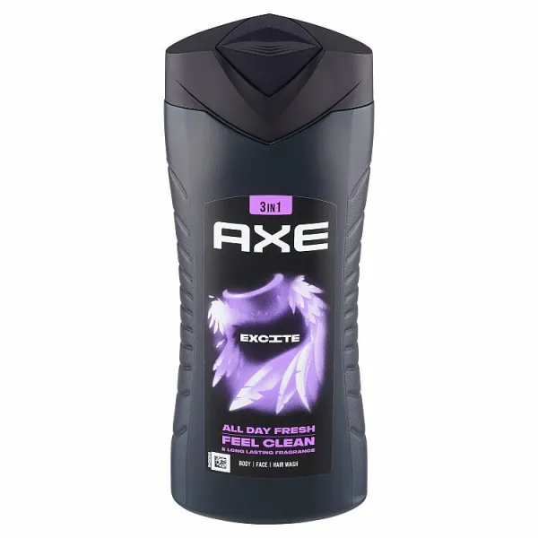 Axe Excite sprchovací gél 3 v 1 na telo, vlasy a tvár 400 ml