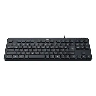 Genius LuxeMate 110 31300012402, klávesnice CZ/SK, klasická, tichá typ drátová (USB), černá, ne