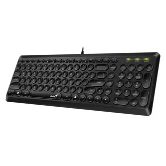Genius Slimstar Q200 31310020403, klávesnice CZ/SK, klasická, tichá typ drátová (USB), černá, ne