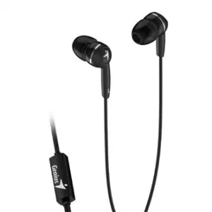 Genius HS-M320 31710005412, sluchátka, bez ovládání hlasitosti, černé, špuntová typ 3.5 mm jack