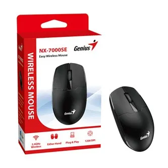 GENIUS myš NX-7000SE/ 1200 dpi/ optický senzor/ bezdrátová/ černá