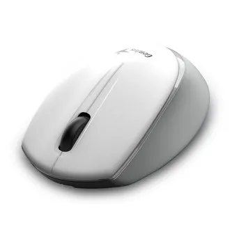 Genius Myš NX-7009 31030030402, 1200DPI, 2.4 [GHz], optická, 3tl., bezdrátová, bílo-šedá, 1 ks AA, Blue-Eye senzor, symetrická