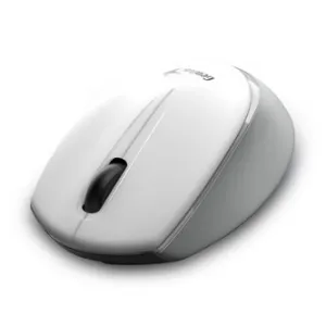 Genius Myš NX-7009 31030030402, 1200DPI, 2.4 [GHz], optická, 3tl., bezdrátová, bílo-šedá, 1 ks AA, Blue-Eye senzor, symetrická