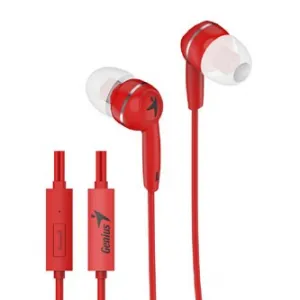 Genius HS-M320 31710005415, sluchátka, bez ovládání hlasitosti, červené, špuntová typ 3.5 mm jack