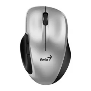 Genius Myš Ergo 8200S 31030029404, 1200DPI, 2.4 [GHz], optická, 5tl., bezdrátová, stříbrná, 1 ks AA, BlueEye senzor, USB-C adaptér