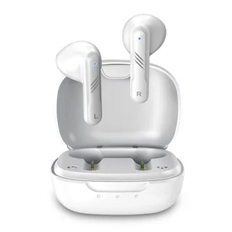 Genius HS-M905BT, mikrofon, přepínání skladeb, bílá, 2.0, s nabíjecí krabičkou, sportovní typ USB-C