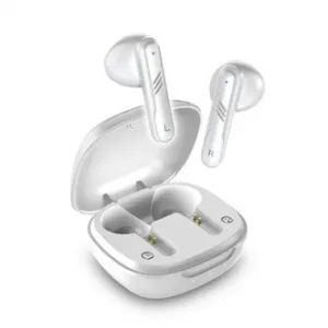 Genius HS-M905BT, mikrofon, přepínání skladeb, bílá, 2.0, s nabíjecí krabičkou, sportovní typ USB-C