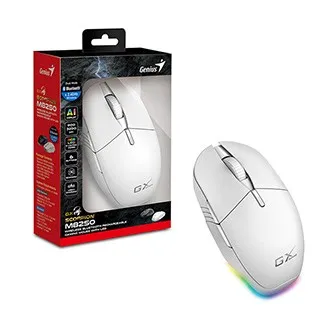 Myš bezdrátová, Genius GX GAMING Scorpion M8250 AI 31060001400, bílá, optická, 3200DPI