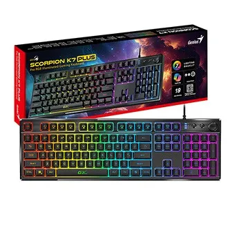 Genius GX Gaming Scorpion K7 Plus 31310056403, klávesnice CZ/SK, herní, drátová (USB), černá, COPILOT