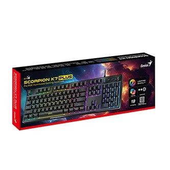 Genius GX Gaming Scorpion K7 Plus 31310056403, klávesnice CZ/SK, herní, drátová (USB), černá, COPILOT