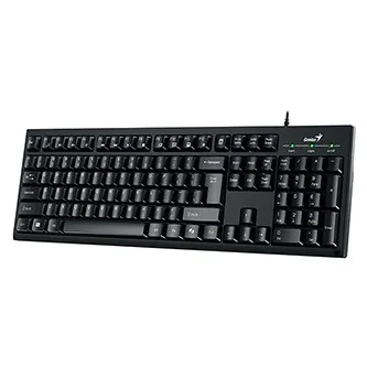 Genius KM-100SE COPILOT, sada klávesnice s optickou myší, CZ/SK, drátová (USB), černá