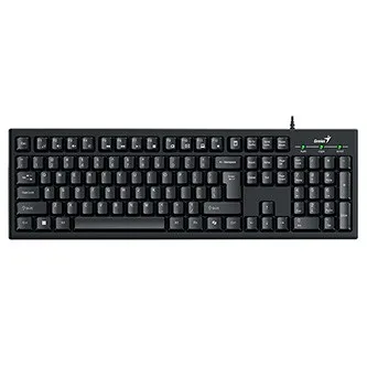 Genius KM-100SE COPILOT, sada klávesnice s optickou myší, CZ/SK, drátová (USB), černá