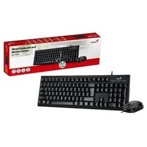 Genius KM-100SE COPILOT, sada klávesnice s optickou myší, CZ/SK, drátová (USB), černá