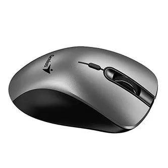 Myš bezdrátová, Genius Ergo 8100S AI 31030040404, stříbrno-černá, optická, 1600DPI