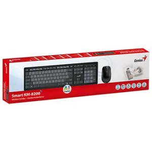 GENIUS set klávesnice + myš Smart KM-8200/ Bezdrátový set 2,4GHz/ Copilot/ CZ+SK layout