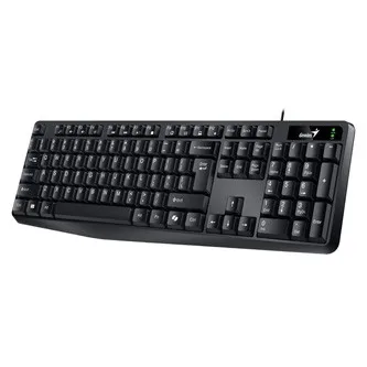 Genius KB-117 COPILOT, klávesnice CZ/SK, klasická, voděodolná typ drátová (USB), černá, ne
