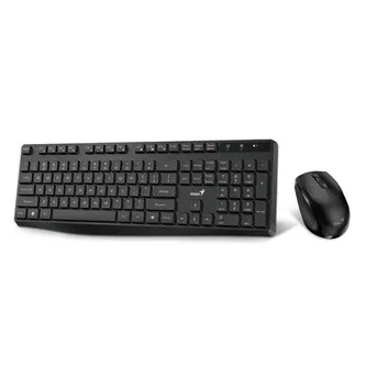 Genius KM-8206S COPILOT 31340017409, sada klávesnice CZ/SK, klasická, 2.4 [Ghz], bezdrátová, černá