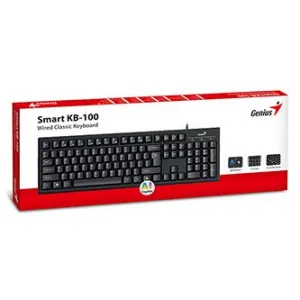 Genius Smart KB-100 COPILOT 31300005423, klávesnice CZ/SK, klasická, drátová (USB), černá