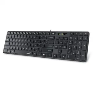 Genius SlimStar 126 COPILOT 31310017426, klávesnice CZ/SK, klasická, drátová (USB), černá
