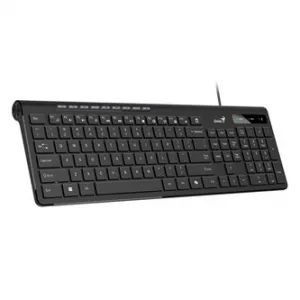 Genius Slimstar 230 II COPILOT 31310048407, klávesnice CZ/SK, multimediální, slim typ drátová (USB), černá