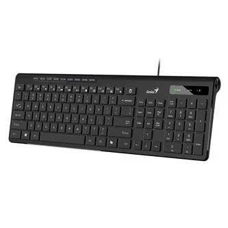 Genius Slimstar 230 II COPILOT 31310048407, klávesnice CZ/SK, multimediální, slim typ drátová (USB), černá
