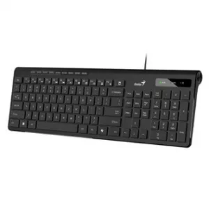 Genius Slimstar 230 II COPILOT 31310048407, klávesnice CZ/SK, multimediální, slim typ drátová (USB), černá