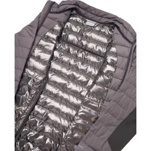 Columbia POWDER LITE HYBRID JACKET Pánska bunda, sivá, veľkosť