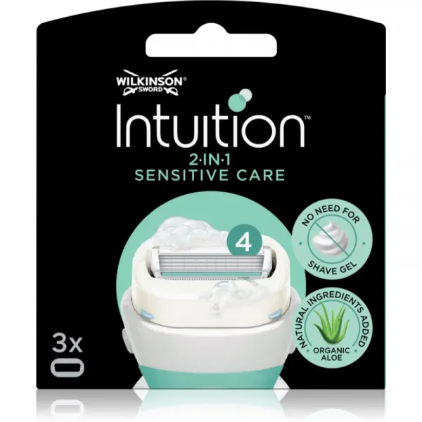 Wilkinson Sword Intuition Sensitive Care náhradné žiletky 3 ks