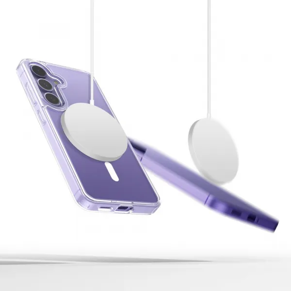 Tech-Protect Flexair Hybrid s MagSafe, Samsung Galaxy S25, priehľadný