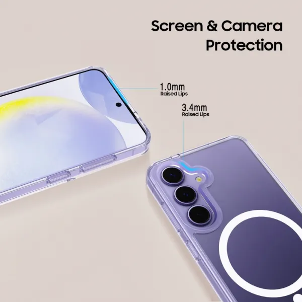 Tech-Protect Flexair Hybrid s MagSafe, Samsung Galaxy S25, priehľadný