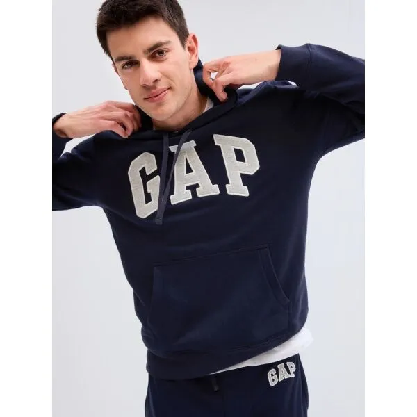 GAP V-HERITAGE LOGO Pánska mikina, tmavo modrá, veľkosť