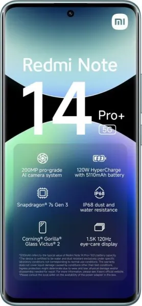 Xiaomi Redmi Note 14 Pro+ 5G 12GB/512GB - Modrý