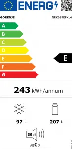 Gorenje NRK619EPXL4 - Kombinovaná chladnička
