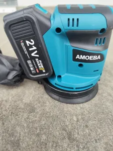 Baterková excentrická brúska AMOEBA 125 mm 3 rýchlosti nastaviteľná aku leštička pre batériu MAKITA 18V