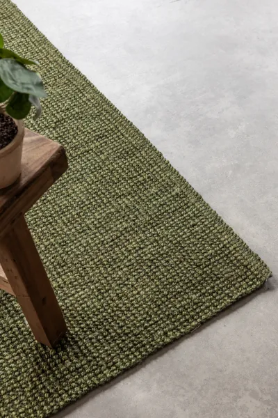 Koberec Bouclé Jaipur zelený