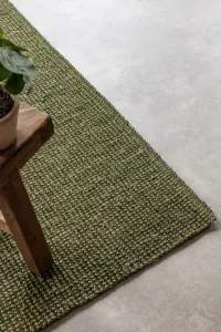 Koberec Bouclé Jaipur zelený