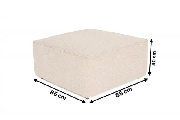 Puf Lora Pouffe - Peach