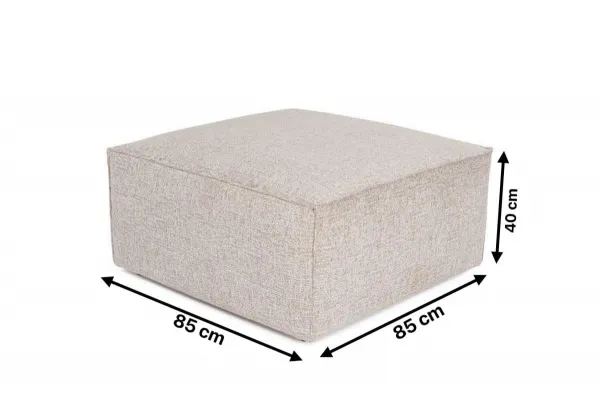 Puf Lora Pouffe - Mocha