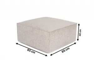 Puf Lora Pouffe - Mocha