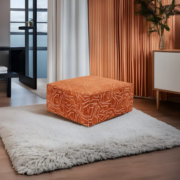 Puf Lora Pouffe - Orange