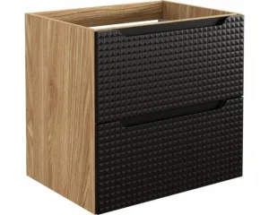 Comad Kúpeľňová zostava Luxor Black Cloud so skrinkami a umývadlom 120 cm čierna/dub olejovaný