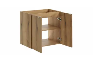 Comad Kúpeľňová zostava Nova Oak II so skrinkami 140 cm dub evoke/čierna