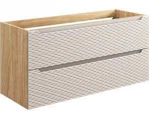 Comad Závesná skrinka Ocean s doskou 120 cm béžová/dub olejovaný