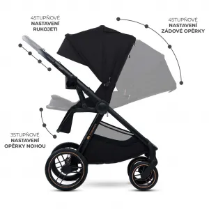 KINDERKRAFT Kočík kombinovaný Nea 2 2v1 Midnigth Black